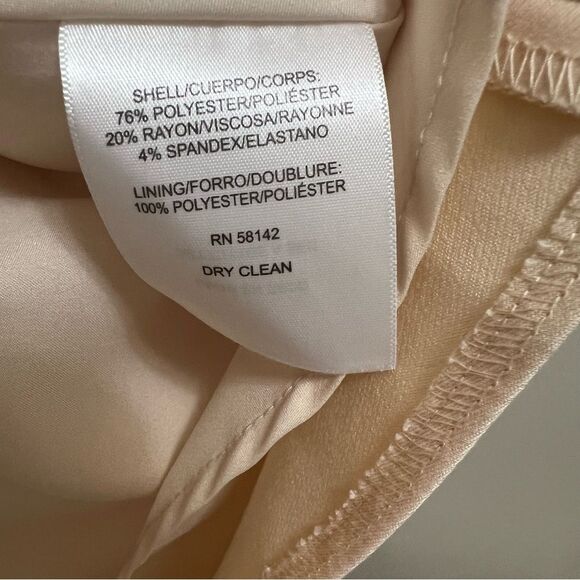 NWT Gal Meets Glam Lydia Dress A Line Fit & Flare Knee Length Pockets in Oatmeal - Picture 9 of 11